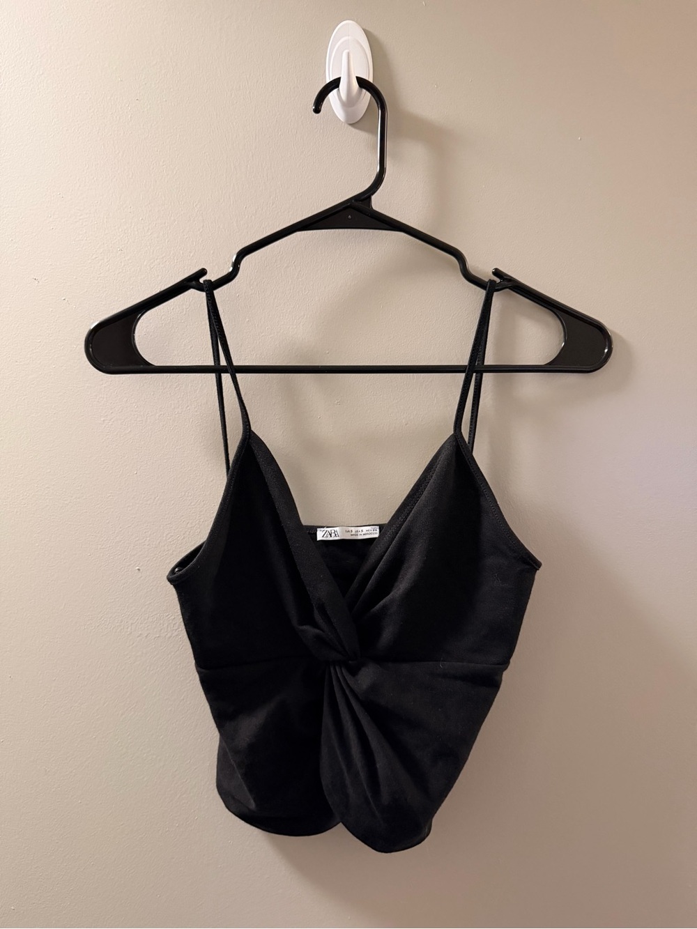 Zara Black Twist-Front Camisole